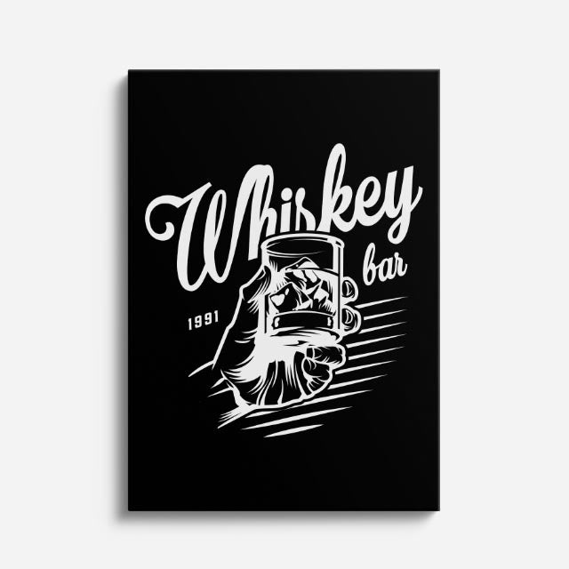 cuadro canvas bebidas whiskey vintage estilo contemporáneo