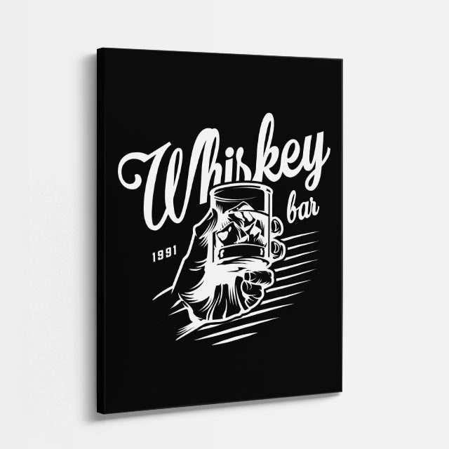 cuadro canvas bebidas whiskey vintage estilo contemporáneo