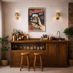 cuadro canvas bebidas gentleman club estilo contemporáneo