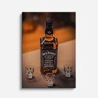 cuadro canvas bebidas whiskey shot estilo contemporáneo