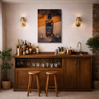 cuadro canvas bebidas whiskey shot estilo contemporáneo