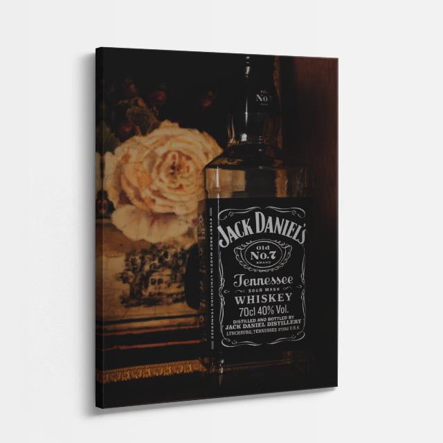cuadro canvas bebidas whiskey dark estilo contemporáneo