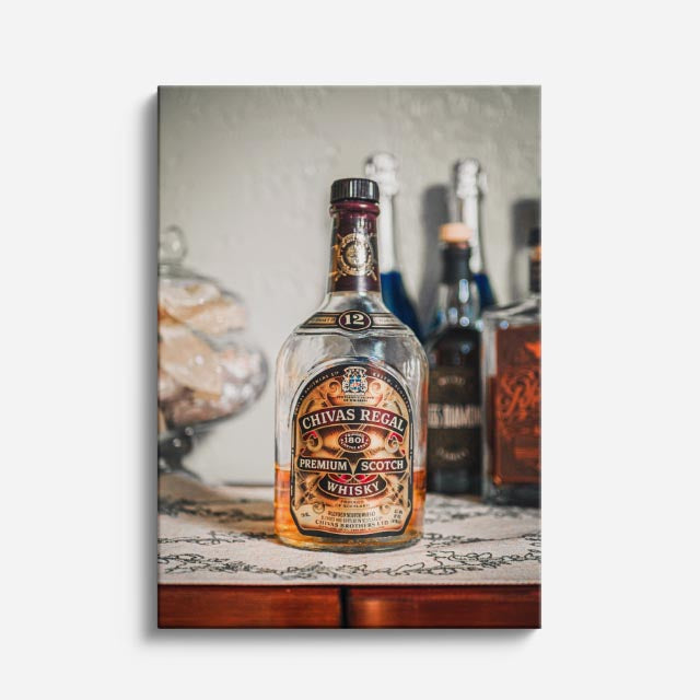 cuadro canvas bebidas premium whiskey premium estilo contemporáneo