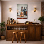 cuadro canvas bebidas premium whiskey premium estilo contemporáneo