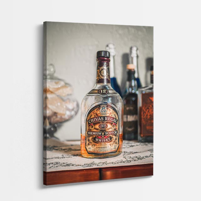 cuadro canvas bebidas premium whiskey premium estilo contemporáneo