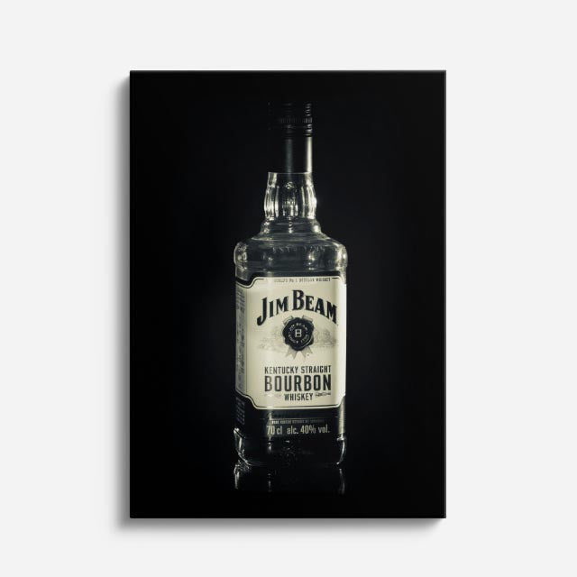 cuadro canvas bebidas premium bourbon dark estilo contemporáneo
