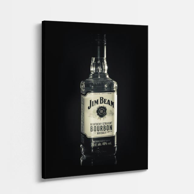 cuadro canvas bebidas premium bourbon dark estilo contemporáneo