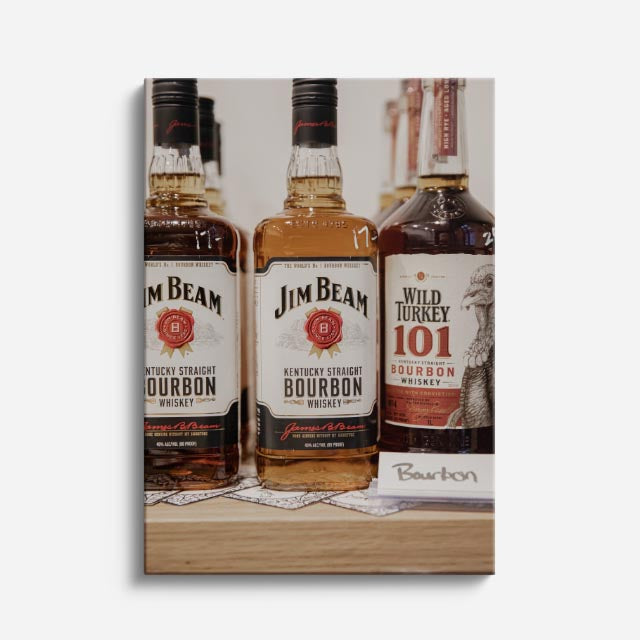 cuadro canvas bebidas premium bourbon selection estilo contemporáneo