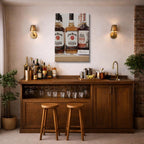 cuadro canvas bebidas premium bourbon selection estilo contemporáneo