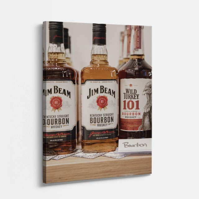 cuadro canvas bebidas premium bourbon selection estilo contemporáneo