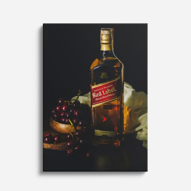 cuadro canvas bebidas premium whiskey clásico estilo contemporáneo