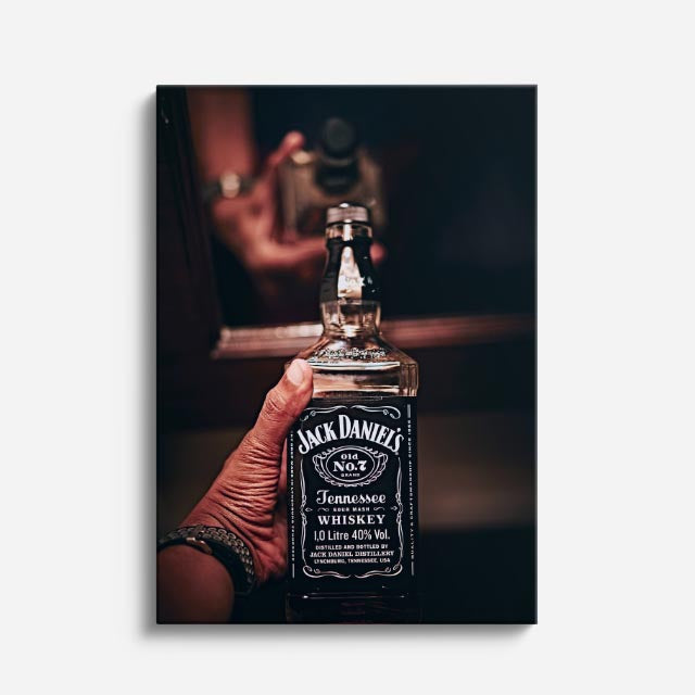 cuadro canvas bebidas premium whiskey hand estilo contemporáneo
