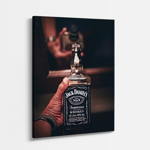 cuadro canvas bebidas premium whiskey hand estilo contemporáneo