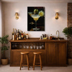 cuadro canvas bebidas premium cocktail citrus estilo contemporáneo