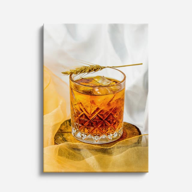 cuadro canvas bebidas premium old fashioned estilo contemporáneo