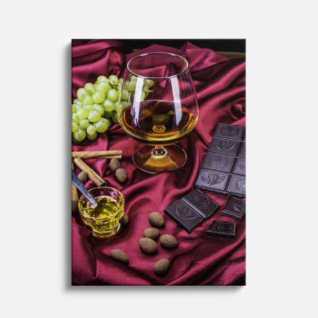 cuadro canvas bebidas premium whiskey luxe estilo contemporáneo