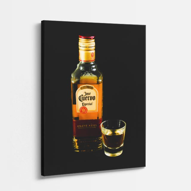 cuadro canvas bebidas premium tequila shot estilo contemporáneo