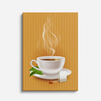 cuadro canvas te y cafe café vapor estilo contemporáneo