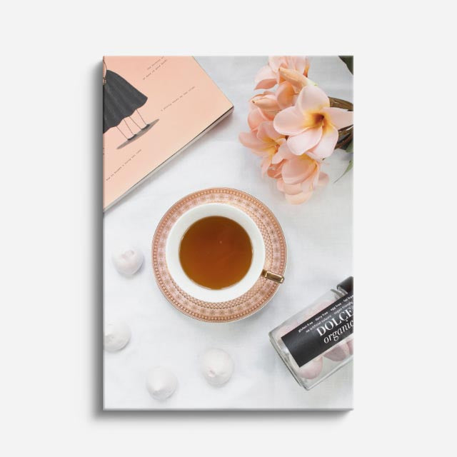 cuadro canvas te y cafe té floral estilo contemporáneo