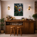cuadro canvas te y cafe té naturaleza estilo contemporáneo
