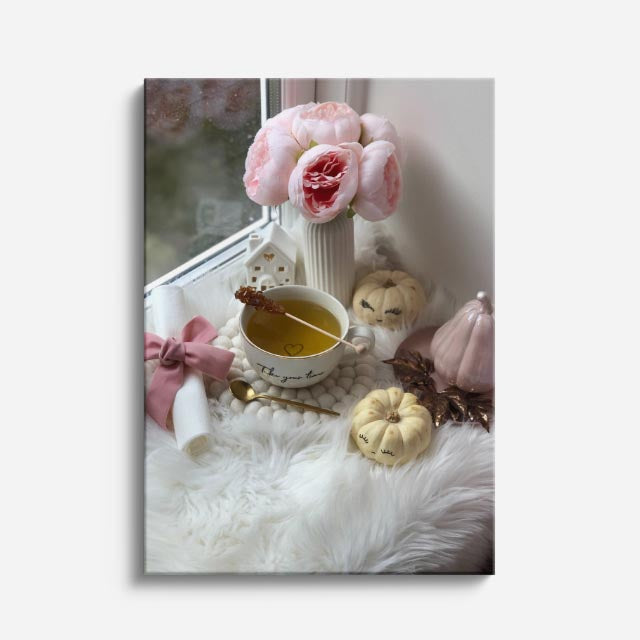 cuadro canvas te y cafe té dulce estilo contemporáneo