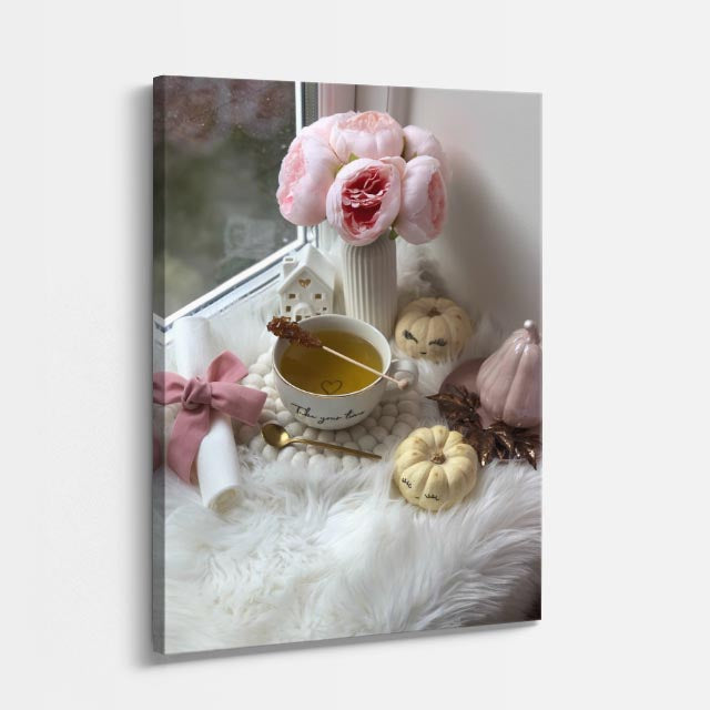 cuadro canvas te y cafe té dulce estilo contemporáneo