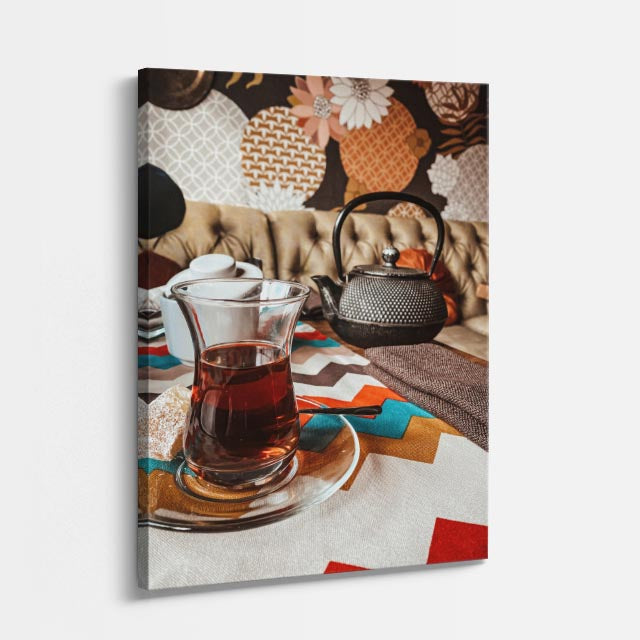 cuadro canvas te y cafe té tradicional estilo contemporáneo