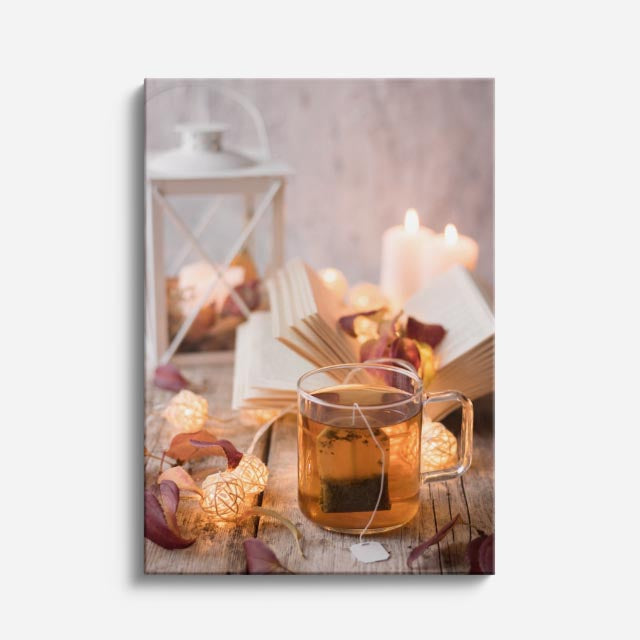 cuadro canvas te y cafe té calidez estilo contemporáneo