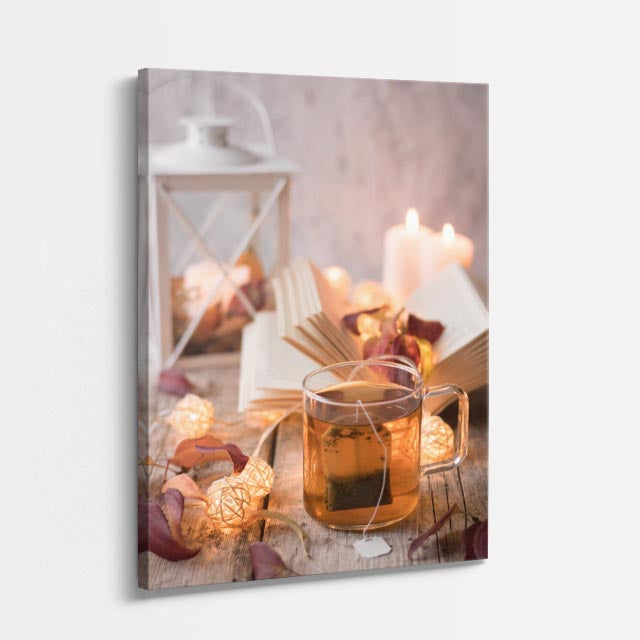 cuadro canvas te y cafe té calidez estilo contemporáneo