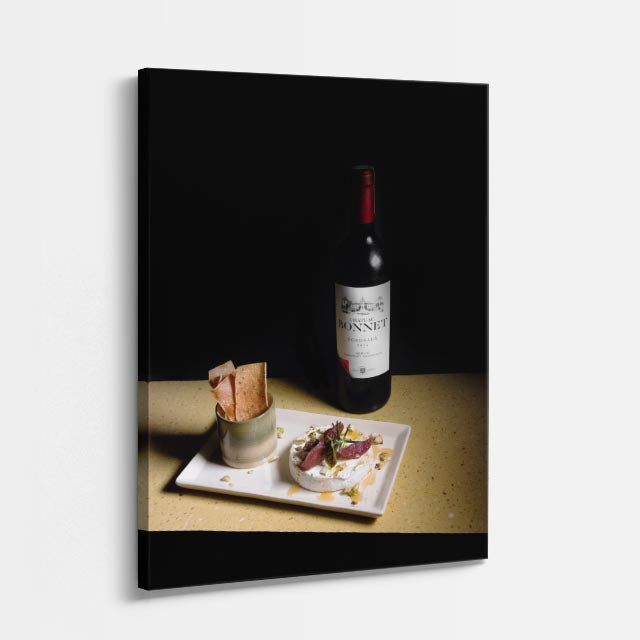 cuadro canvas vino vino gourmet estilo contemporáneo