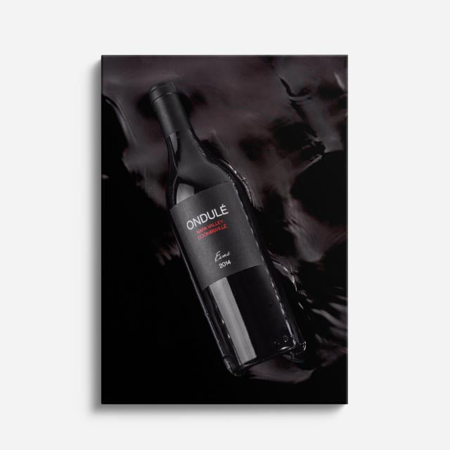 cuadro canvas vino vino oscuro estilo contemporáneo