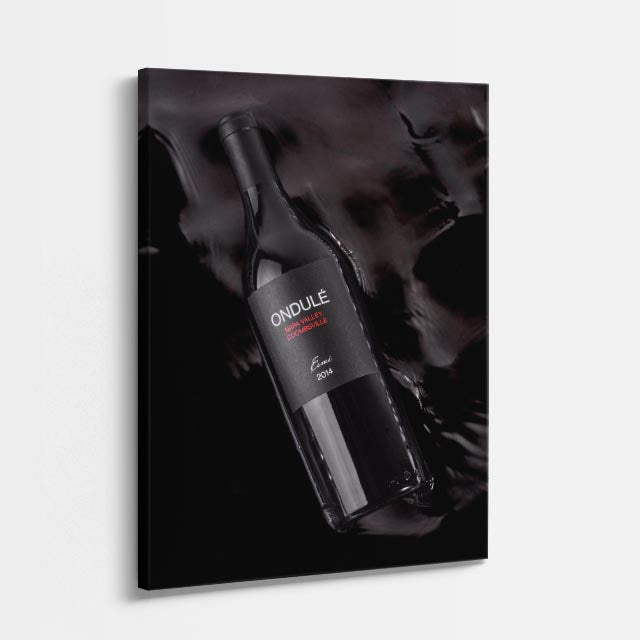 cuadro canvas vino vino oscuro estilo contemporáneo