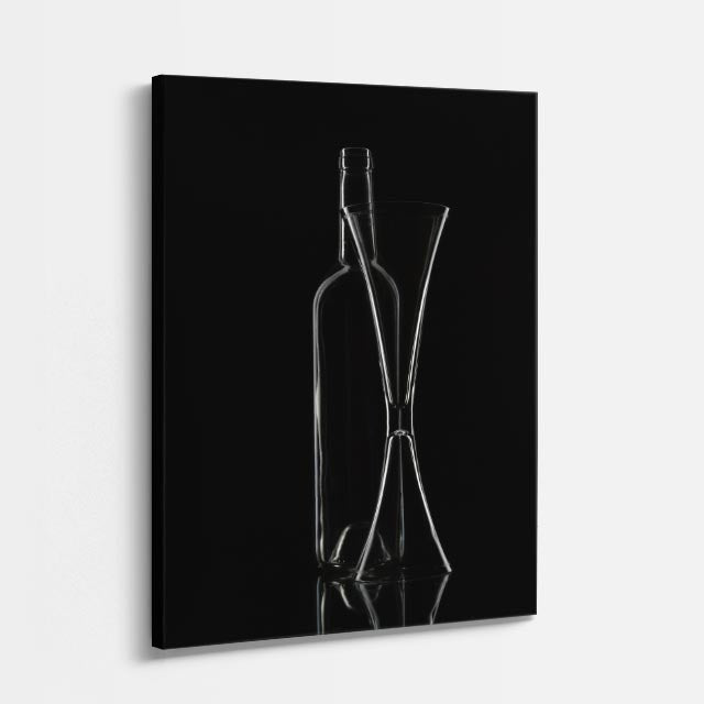 cuadro canvas vino vino elegante estilo contemporáneo
