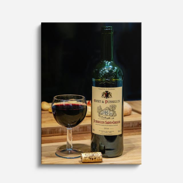 cuadro canvas vino copa clásica estilo contemporáneo