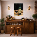 cuadro canvas vino copa clásica estilo contemporáneo