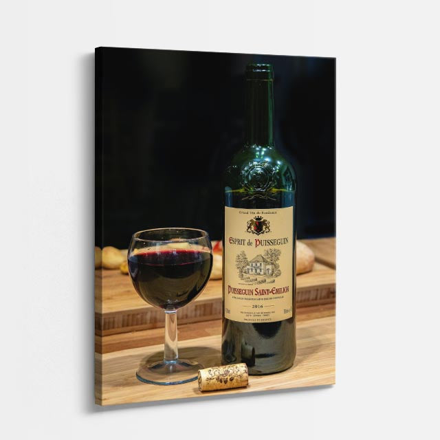 cuadro canvas vino copa clásica estilo contemporáneo