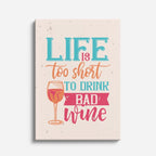 cuadro canvas vino frase vino estilo contemporáneo