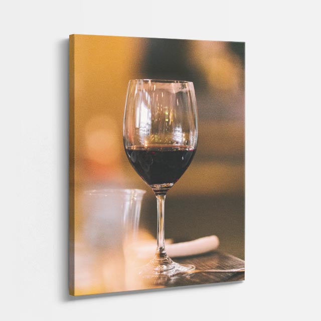 cuadro canvas vino copa brillante estilo contemporáneo