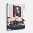 cuadro canvas vino mesa vino estilo contemporáneo