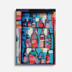 cuadro canvas vino botellas arte estilo contemporáneo