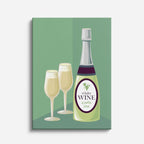 cuadro canvas vino vino brindis estilo contemporáneo