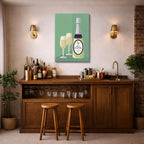 cuadro canvas vino vino brindis estilo contemporáneo