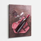 cuadro canvas vino picnic vino estilo contemporáneo