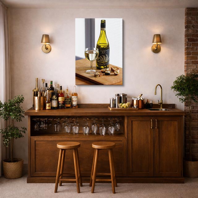 cuadro canvas vino vino blanco estilo contemporáneo