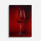 cuadro canvas vino copa roja estilo contemporáneo