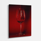 cuadro canvas vino copa roja estilo contemporáneo