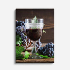 cuadro canvas vino uvas vino estilo contemporáneo