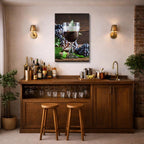 cuadro canvas vino uvas vino estilo contemporáneo
