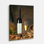 cuadro canvas vino mesa gourmet estilo contemporáneo