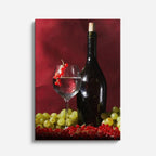 cuadro canvas vino vino frutal estilo contemporáneo